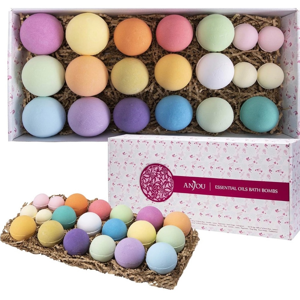 20 pcs Anjou Natural Bath Bombs SPA Essential Oils Relaxing